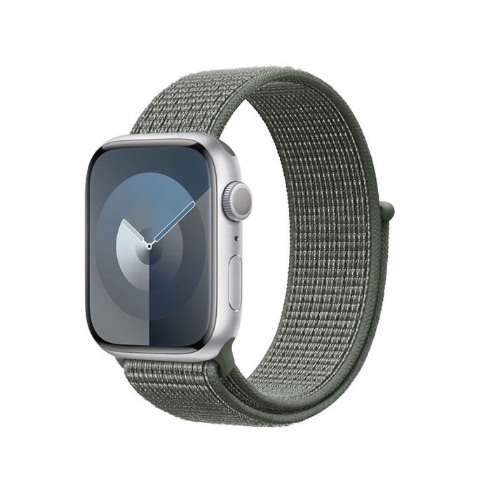 Apple Watch Sport Band 38/40/41/42 mm (Vert Militaire) Crong Nylon