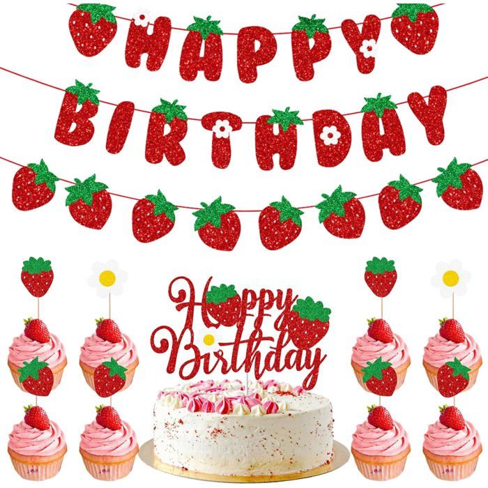 Ensemble De Gâteaux De Joyeux Anniversaire, 1 Ensemble, Fournitures De Décoration De Fête