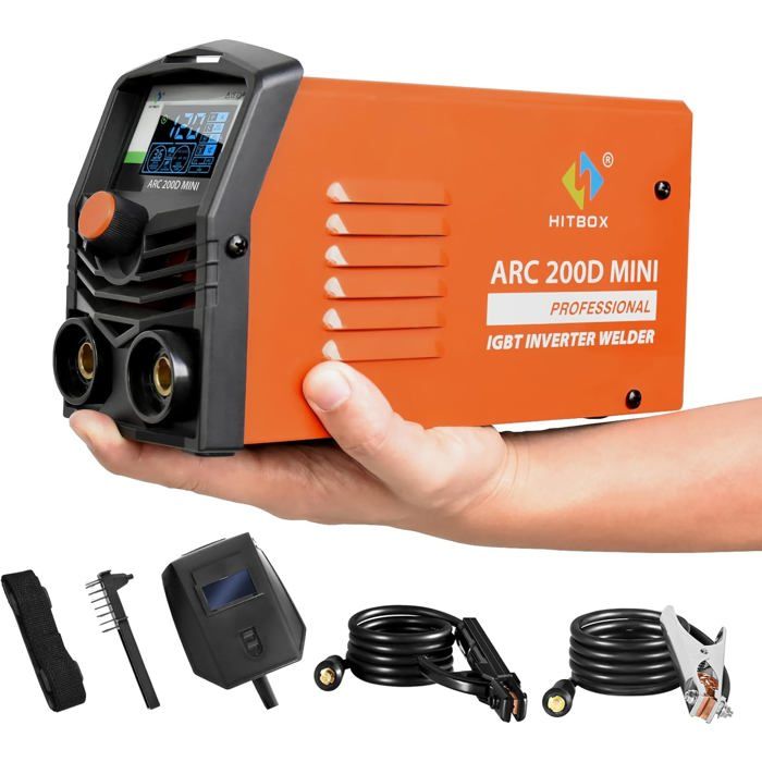 Hitbox Compact Poste à souder Inverter - HITBOX MINI ARC200D - Portable IGBT 200A ...