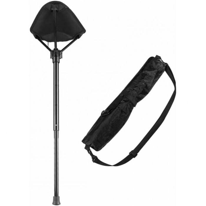 Tabouret Pliant Portable Tabouret Retractable Tabouret de Voyage Léger Réglable en Hauteur Tabouret de Camping pour L Étiquette