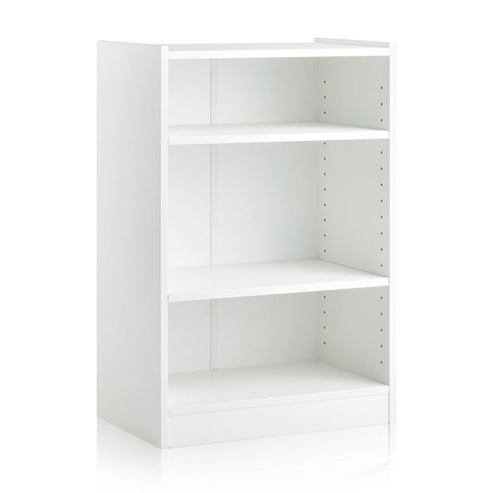 Bibliothèque - HELLOSHOP26 - Modèle 3 niveaux - 50 x 30 x 75 cm - Étagères réglables - Design moderne Bibliothèque - HELLOSHOP26 - Modèle 3 niveaux - 50 x 30 x 75 cm - Étagères réglables - Design moderne