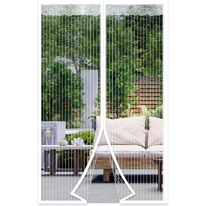 Moustiquaire magnétique - OKZ® - 110x210 cm - Maille polyester durable - Installation sans perçage