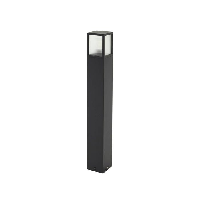 Borne lumineuse - Lucande - lampe de jardin - Aluminium - noir