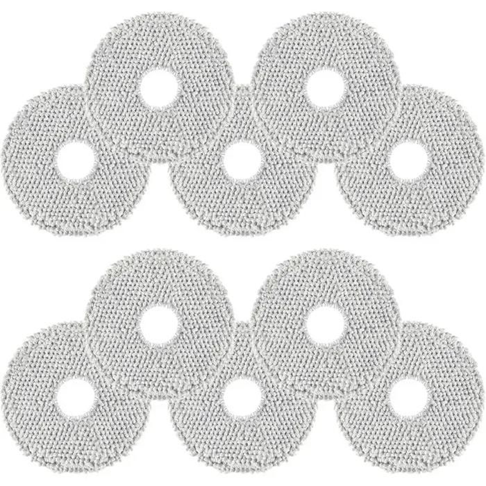 10 Serpillères pour Aspirateur Dreame L10s Pro Ultra Heat/X40 Ultra/X50 Ultra/L40 Ultra/MOVA E30 Ultra Microfibre Lavable lan