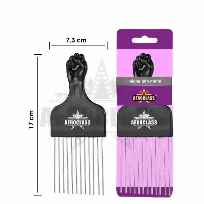 AFROCLASS – Peigne Afro Métallique