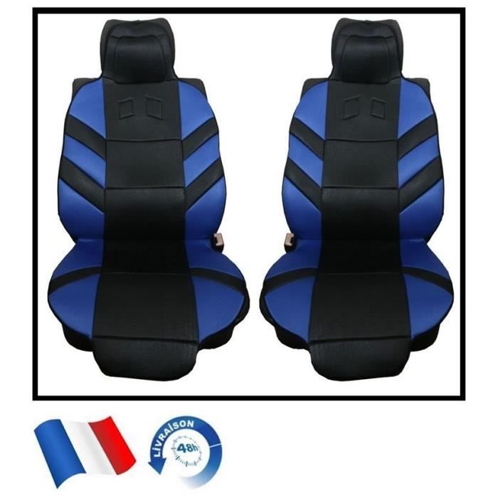 Housses De Sièges Auto Universelles 9 Pièces En Tissu Noir - Marque AUTONET, Neuves