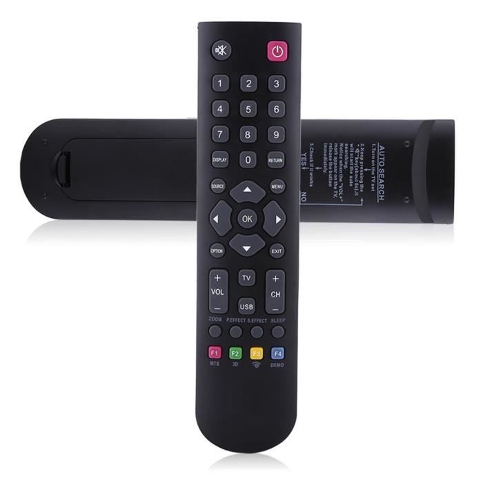 Télécommande GENERIQUE Telecommande pour television tcl tv universelle  televiseurs remplacement (noir)