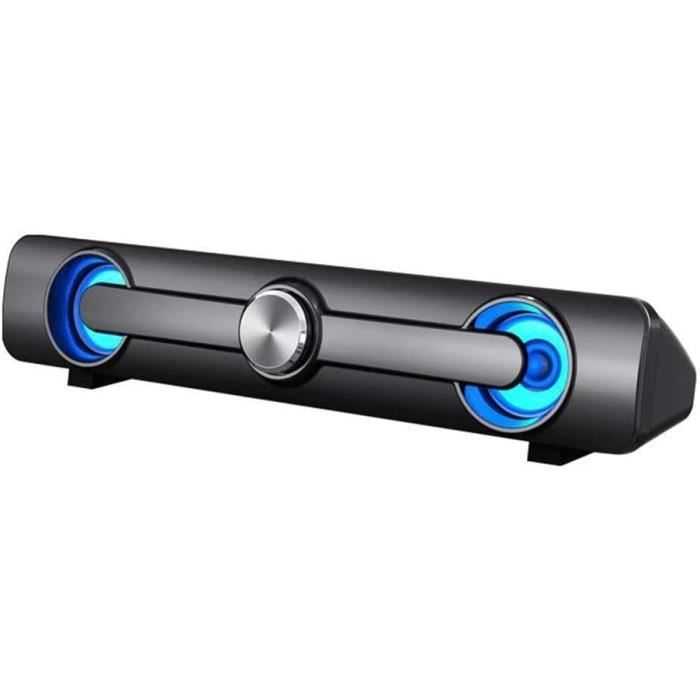 ACHICOO Mini Enceinte USB AUX Femelle 3,5 mm pour Ordinateur de Bureau ou Ordinateur Portable