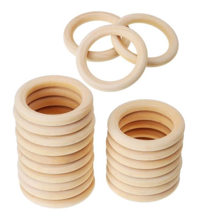 40x Anneaux De Dentition En Bois Erable Naturel Fait A La Main Anneaux De Dentition Pour Bebe En Bois Cdiscount Puericulture Eveil Bebe