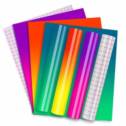 HTVRONT – 15 feuilles de papier A4 auto-adhésif en vinyle