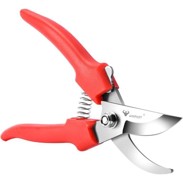 Sécateur De Jardin COCOMAX - Lot De 2 - Lame Inox Aiguisée - Poignée Ergonomique - Pour Bonsaï, Fleurs, Récolte