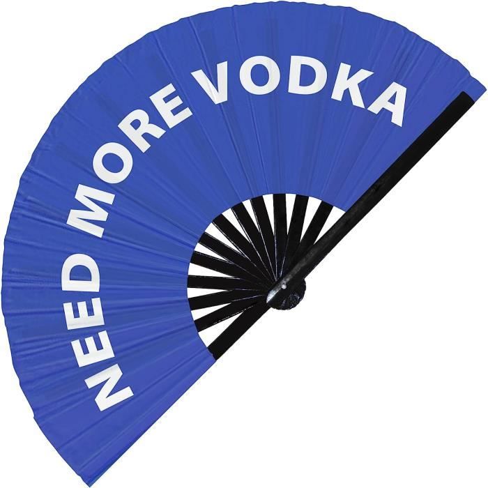 Éventail Pliable En Bambou De 33 Cm Avec Paillettes - Étanche - Pour