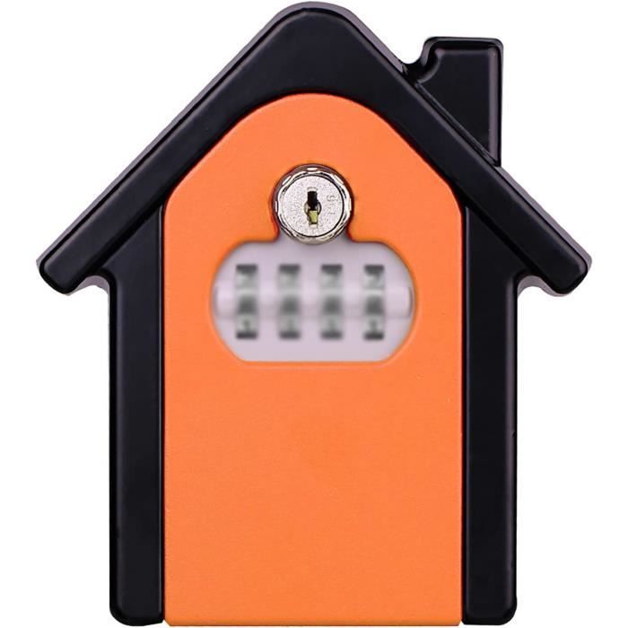 INN Boite à Clé 15x13.5x5.5cm Boîte De Rangement En Métal Boîte à Clés à Code Type Petite Bloque Tiroir Bloque Poignee Securite - Maison