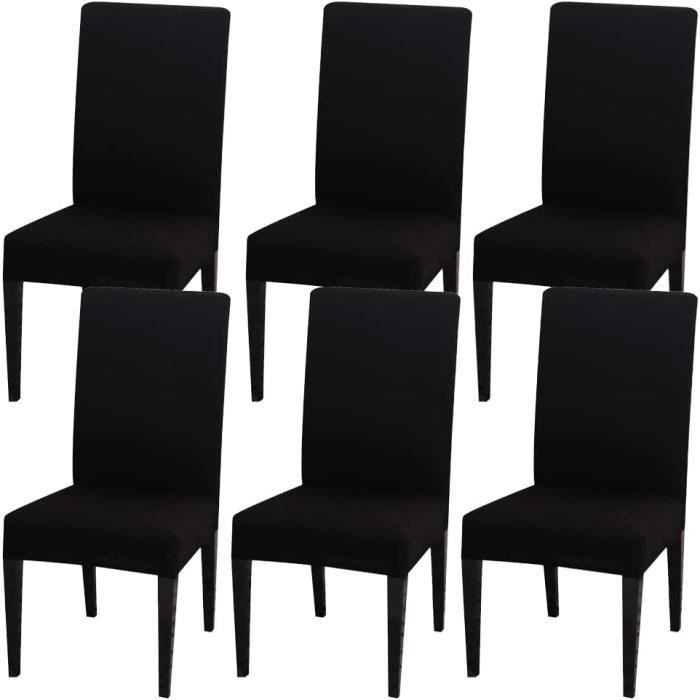 Housse De Chaise Avec Dossier Élastique - Gris - Housses De Chaise De