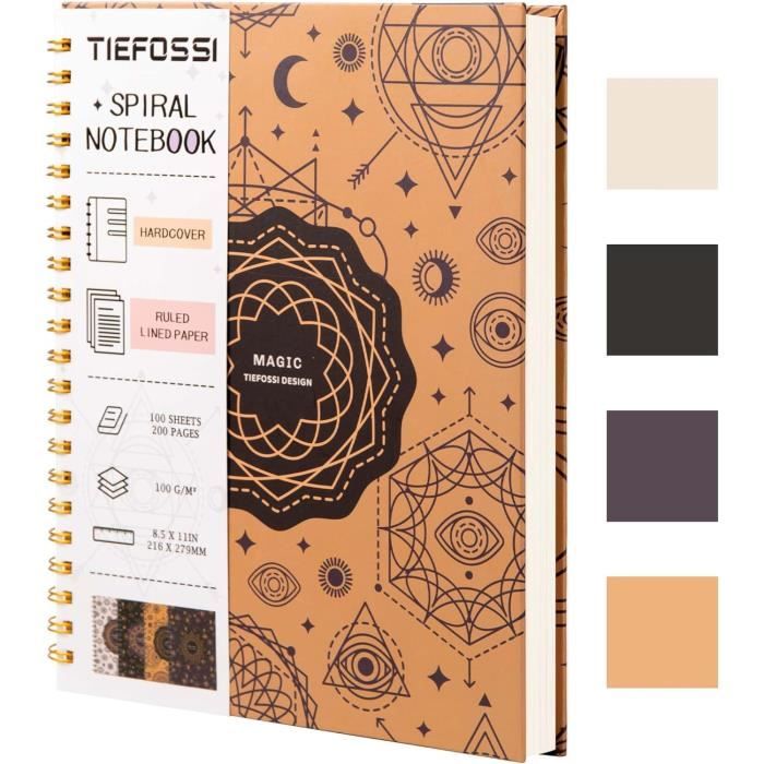 Clasmate Pulse 1 Cahier de notes : ligne unique, reliure spirale, A4