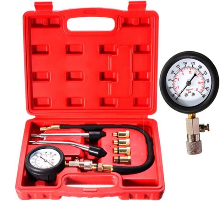 Kit outil de jauge testeur compression de cylindre moteur automobile gaz professionnel Vzer 