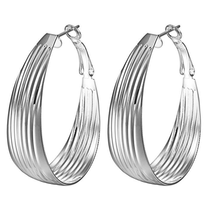Boucles D’oreilles Argent 925 – Modèle Ancre / Infini, Zircone, Hypoallergénique, Neuf Avec étiquettes