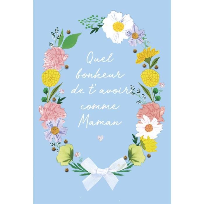Carte fête des mères, bonne fête maman, cadeau pour la fête des mères,  carte florale, carte de voeux fête des mères : : Produits Handmade