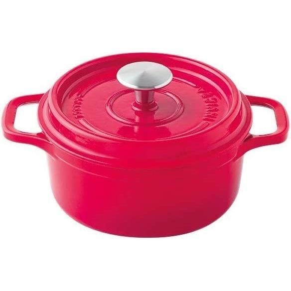 Cocotte Ronde en Fonte émaillée 24cm Rubis [223] Cdiscount Maison