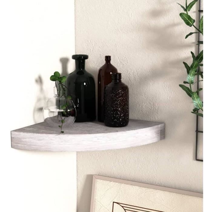 Etagère Murale Rectangulaire Bois Et Métal 30 X 35 Cm - Strip