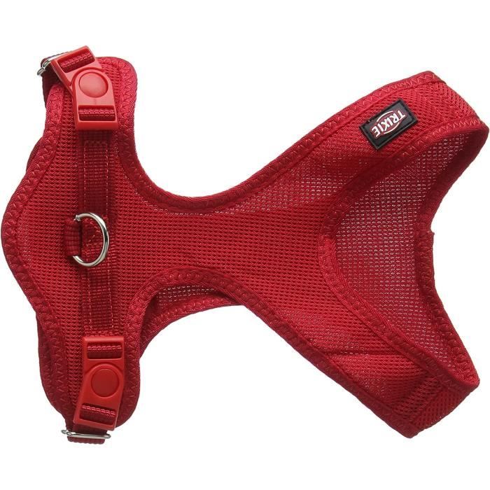 Harnais pour Animaux Domestiques Trixie Trekking Rouge Graphite L