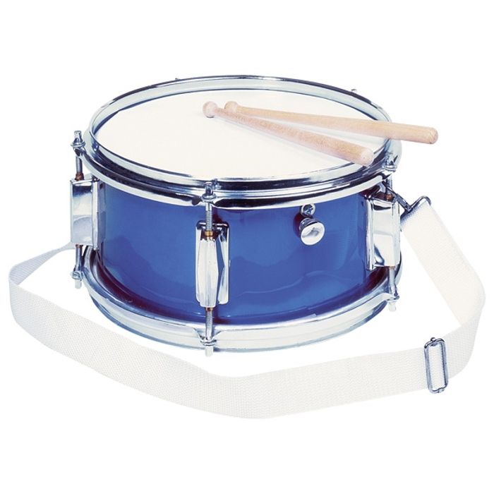 Tambour - GOKI - Ø28 x H14 cm - Bleu - Avec molette - Dès 3 ans Tambour - GOKI - Ø28 x H14 cm - Bleu - Avec molette - Dès 3 ans