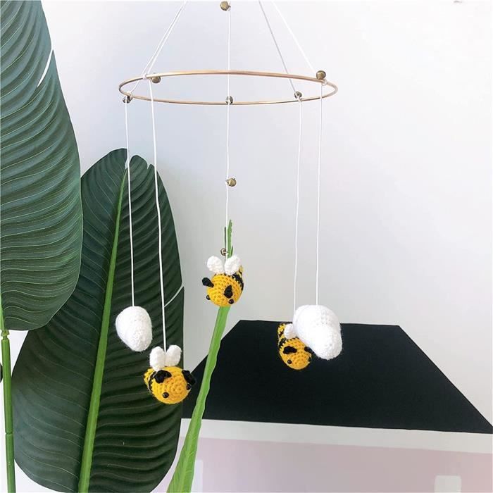 Mobile Creche Mobile Pour Bebe Abeille Et Nuages Mobiles Cloche De Lit Mobile Decoration Pour Bebe Cadeau De Naissance781 Cdiscount Puericulture Eveil Bebe