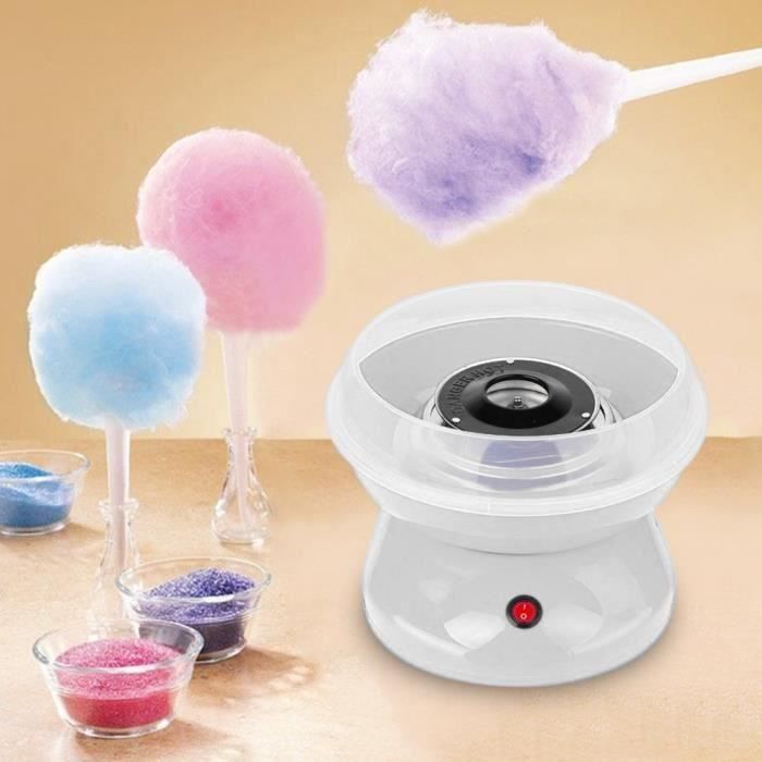 Machine à Barbe à Papa Rétro Cotton Candy - Kit Complet Avec Bâtonnets Et Sucre Pour Fêtes