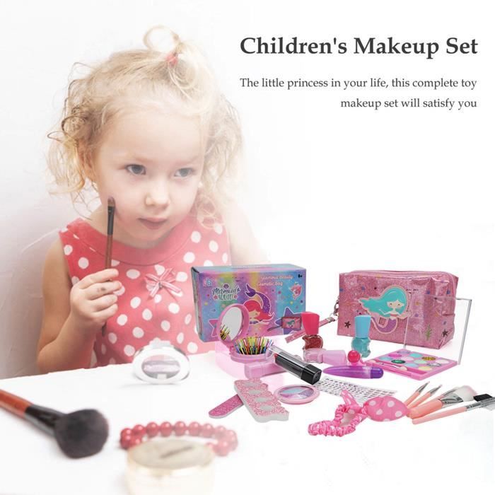 Diy Play House Game Set Cosmétiques Lavables Make Up Toys Jouet De Maquillage Pour Fille Biebeiata 5772 C Jeux Jouets - Diy Makeup Kit Toy