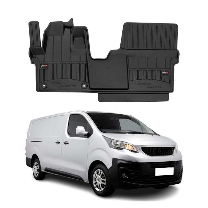 OMAC Auto-Fußmatten Für Peugeot Expert 2016-2024 Schwarz TPE