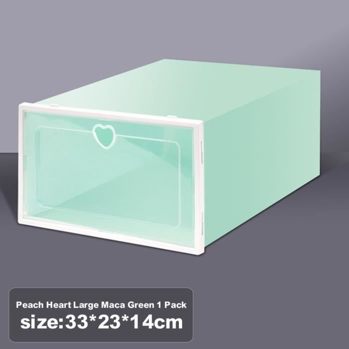 Lot De 6 Boîtes De Rangement Chaussures Carton Avec Tiroir Visible - Organisateur Maison