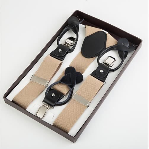 Chapeau à Bretelles Hater Hardware - Cuir Véritable Avec Chaîne En Or, Neuf Avec étiquettes