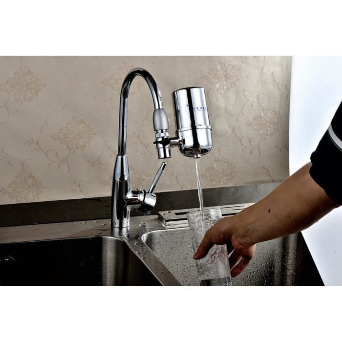 Traitement de l'eau,Cartouche de charbon actif prémonté sur robinet, filtre  à eau pour robinet de cuisine[A987763361]