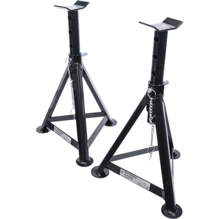 Chandelles à Crémaillère OROK - 2 Pièces - Capacité 2 Tonnes - Hauteur 256-411 Mm