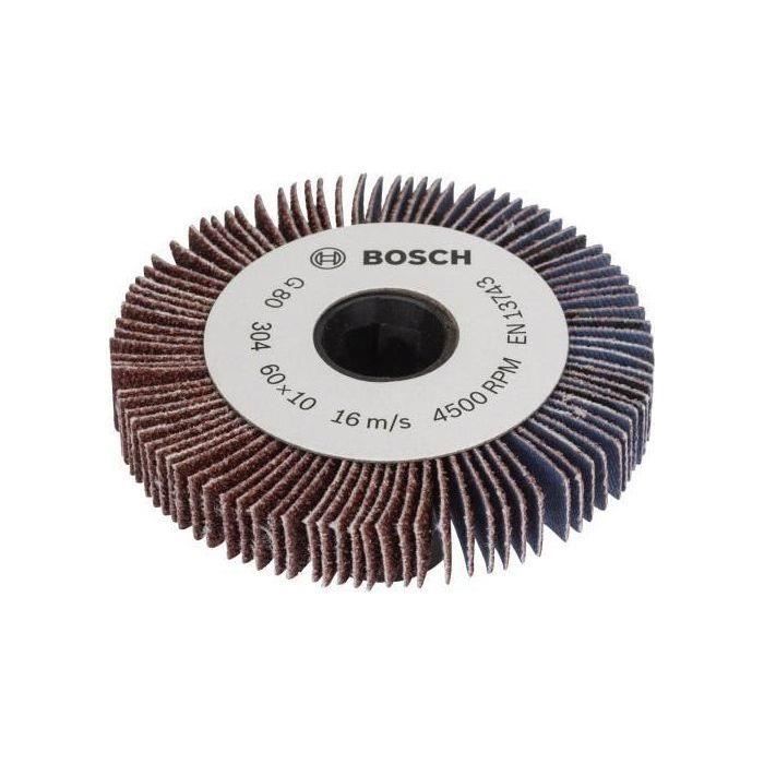 Rouleau à Lamelles Bosch LR60 K80 Grain 80 - Pour Ponceuse PRR 250 ES - Accessoire Ponçage Surfaces Courbes