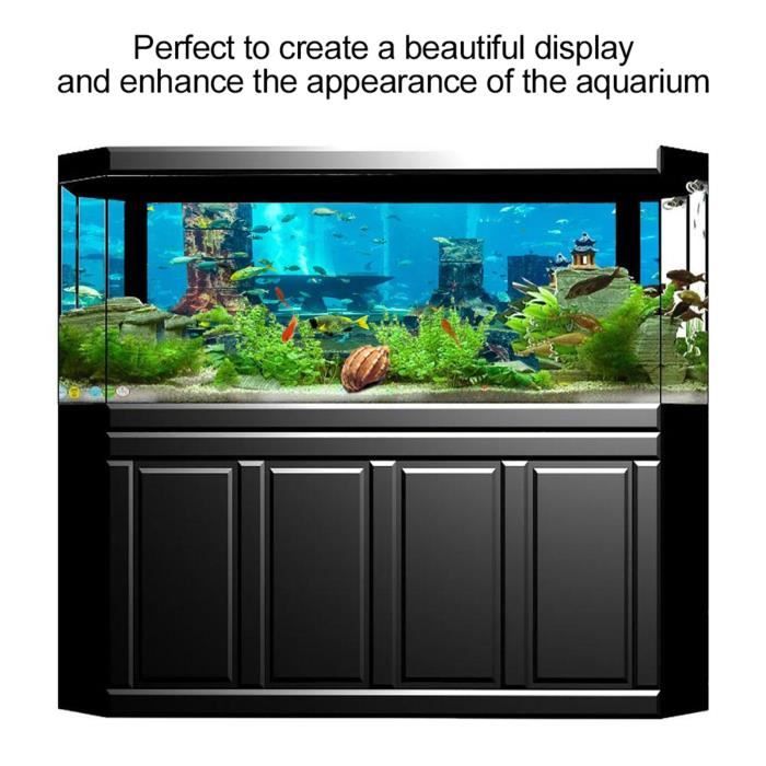Comparer les prix de Cuque Aquarium fond sous l'eau Affiche sous-marine de fond d'aquarium de corail autocollant de décorations murales de réservoir de