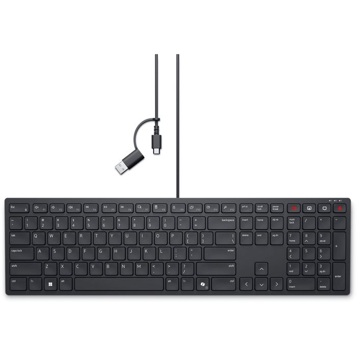 Dell KB525C Clavier de Collaboration Filaire USB Type C en français AZERTY Compatible Microsoft Teams et Zoom - vue 4