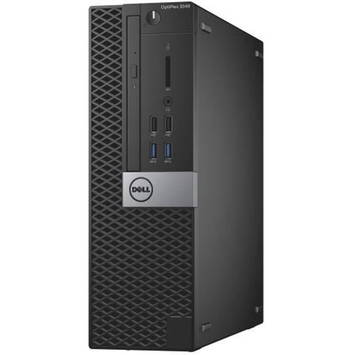 Dell OptiPlex 3040 SFF 1 x Core i5 6500 - 3.2 GHz RAM 8 Go SSD 256 Go graveur de DVD HD Graphics 530 GigE Win 10 Pro 64 bits…