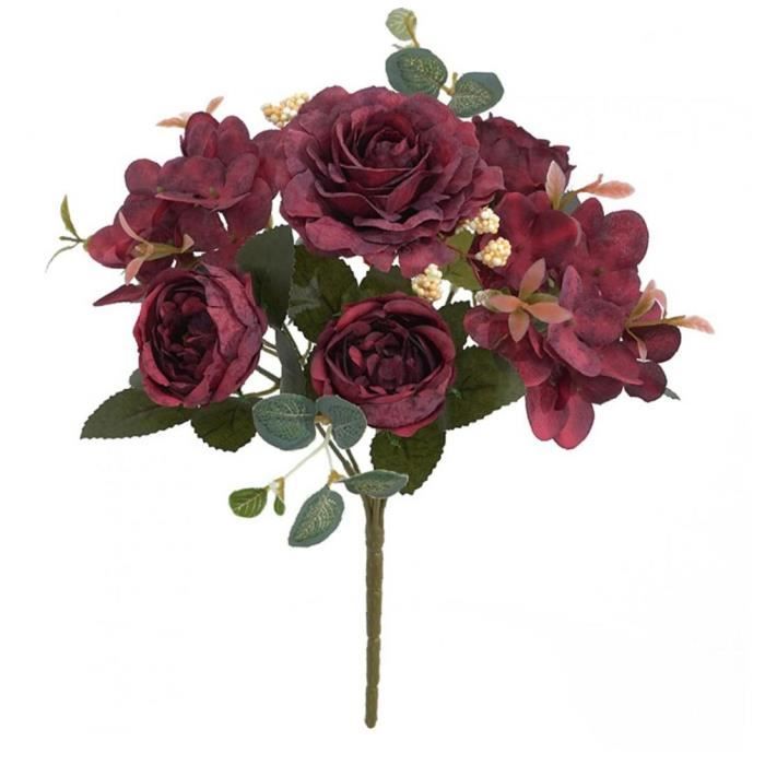 Carnation petit 30cm bouquet Bouquet Faux Artificiel 7 Têtes Mariage Fleurs Fête