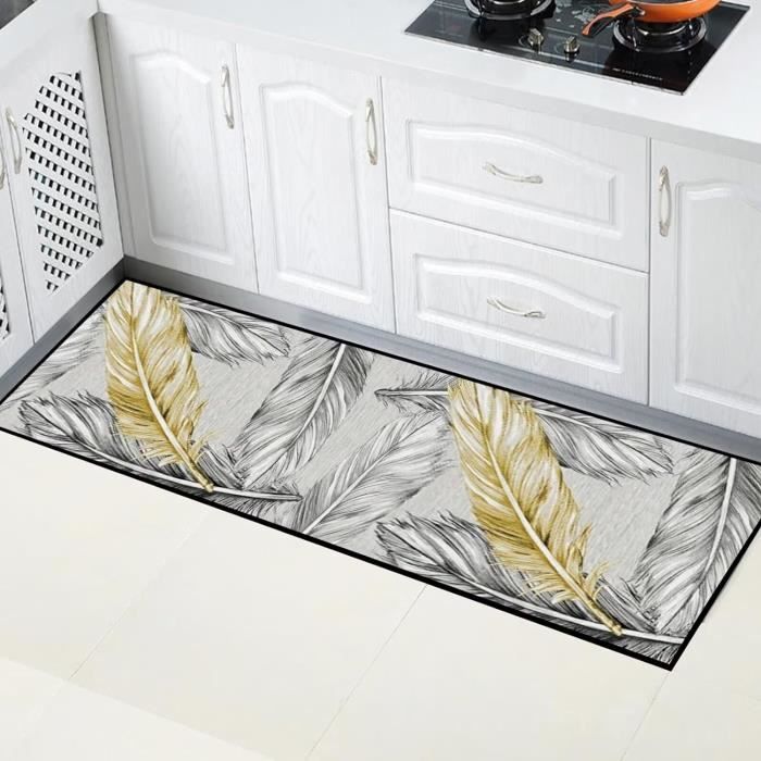Tapis De Couloir/cuisine Lavable Antidérapant - 40x60 Cm (autres Tailles Dispo) - Polyester Avec Dos Caoutchouc - Absorbant