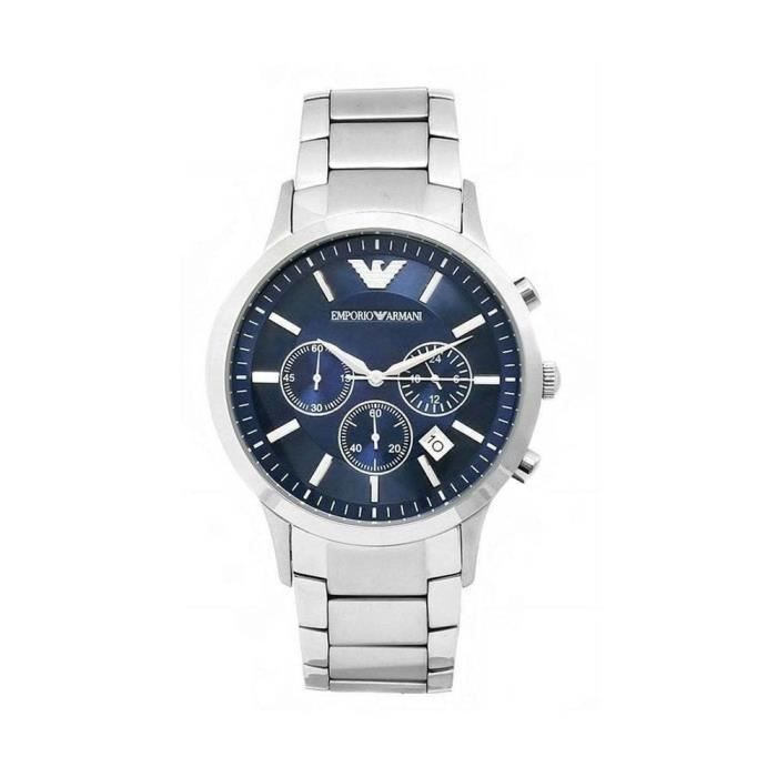 Emporio armani blue dial watch deals
