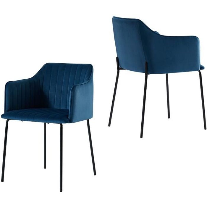 Emt Casa Lot De 2 Chaise Avec Accoudoirs Et Dossier Chaise De Cuisine Scandinave Pieds En Metal Velours Doux Bleu Marin Cdiscount Maison Emt Casa Lot De 2 Chaise Avec Accoudoirs Et Dossier Chaise De Cuisine Scandinave Pieds En Metal Velours Doux Bleu Marin Cdiscount Maison