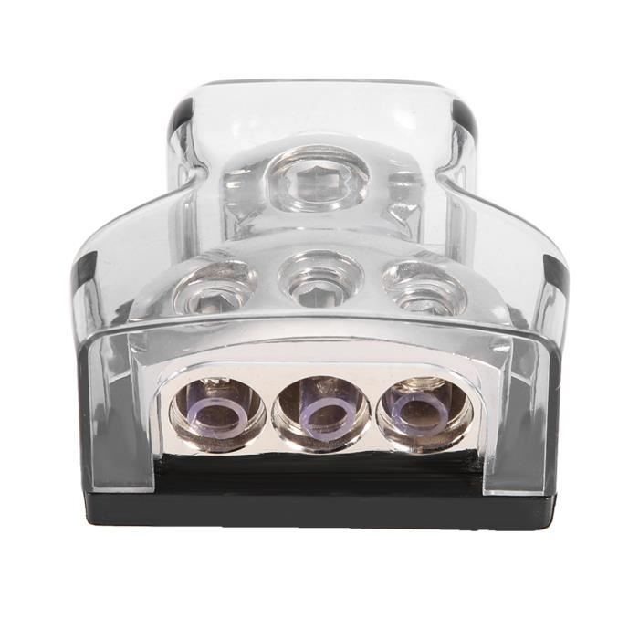 Bloc Distribution Énergie Audio Voiture 1x0GA Vers 2x0GA - Répartiteur Bornes
