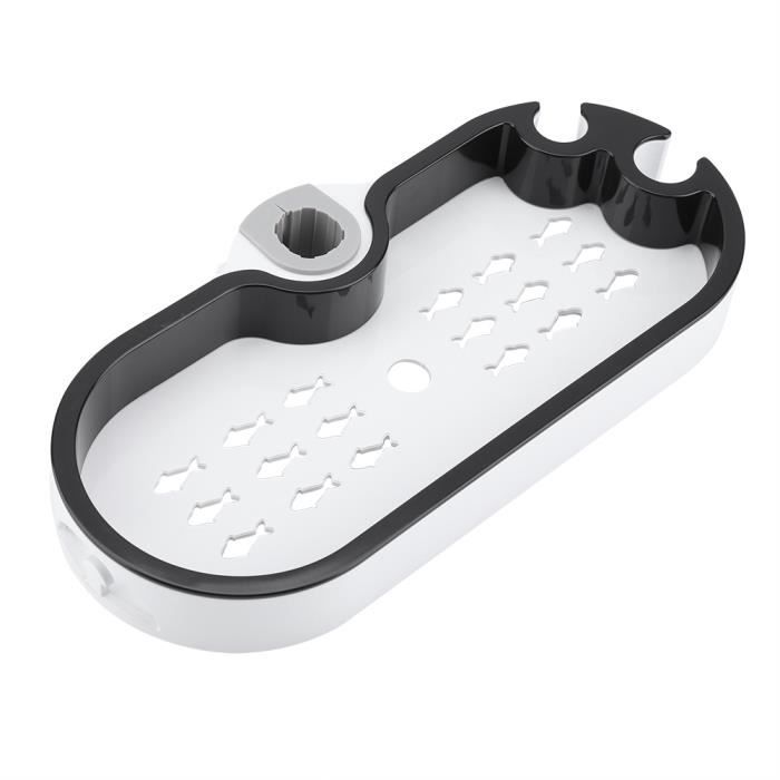 Drill-ee Shower Caddy Avec Crochets, étagère De Douche Pour Salle De Bain Plateau De Vanite En Metal Pour Bougie Parfum Cosmetique Reservoir De Toilettes Plateau A Brosse A Dents 25 4