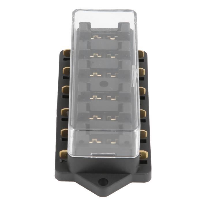 Kit De 5 Porte-Fusibles + 5 Lames Mini Pour Voiture - 12V / 10A, Universel