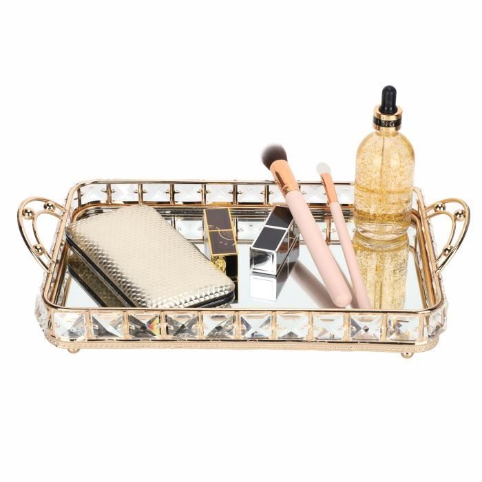 XUY-Plateau à Bijoux Boîte De Rangement Cosmétique Style Européen Décoration De Coiffeuse à