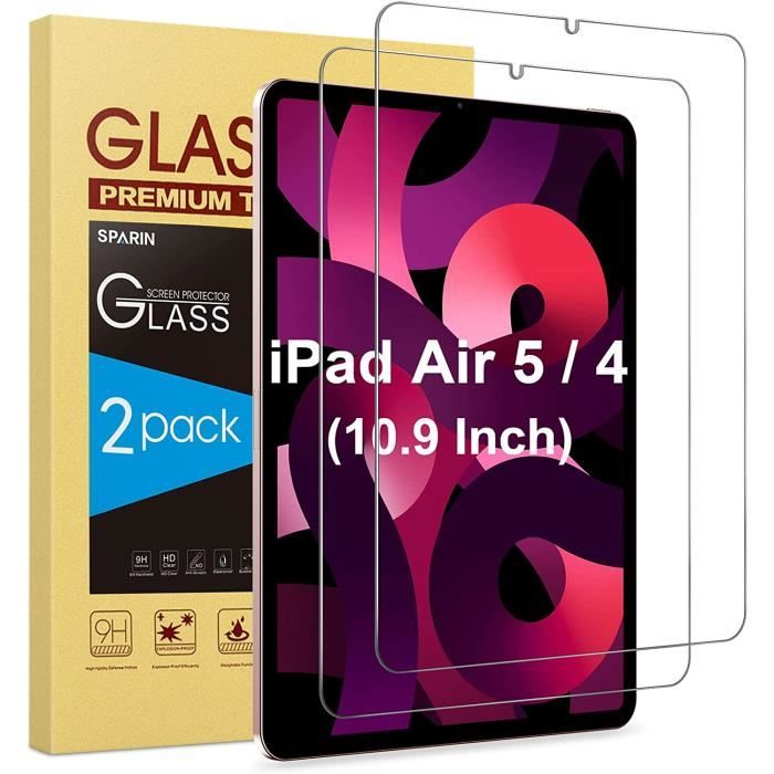 Packx2 Verre trempé Apple iPad Air (2020) 10.9, iPad Air 4 Film Protection  Ecran