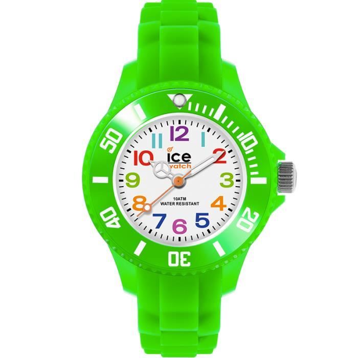 Ice Watch ICE mini Green Montre verte pour gar on avec