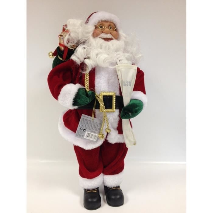 Père Noël Ou Rudolph Tissu Poignée de porte bouton cintres 30 cm Décoration de Noël