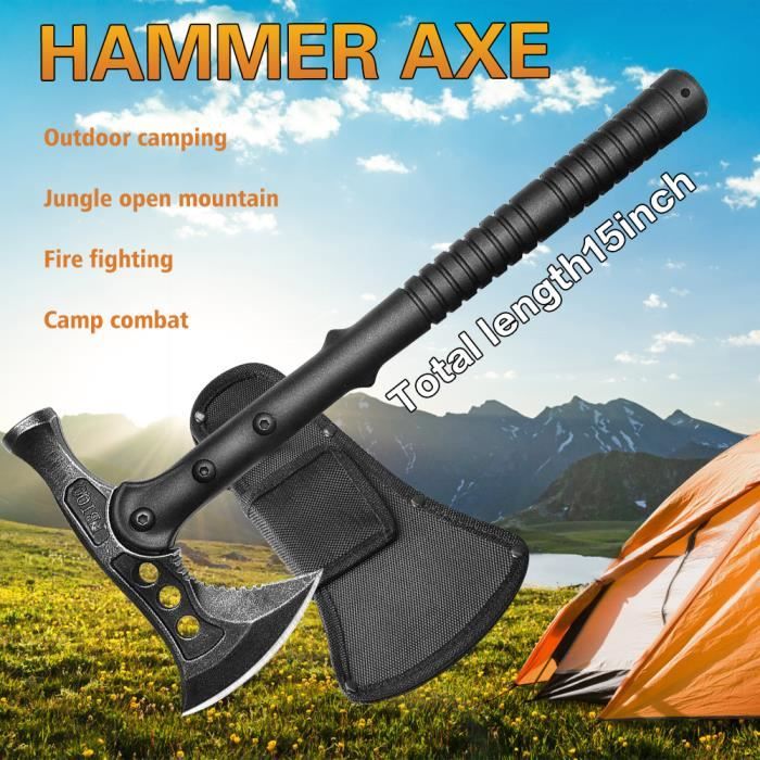Camping Marteau Ext Rieur Multi-Fonction Hache Ultra L ger Tente Clou Extracteur Descalade Pelle Piquet de Tente Accessoires en Aluminium pour Outil